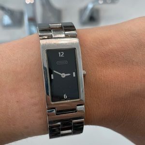 Coach silver watch